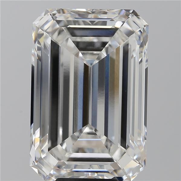 10.30 Carat EMERALD Shape F Colour VVS2 Clarity  Cut - White Lab Diamond - 217483