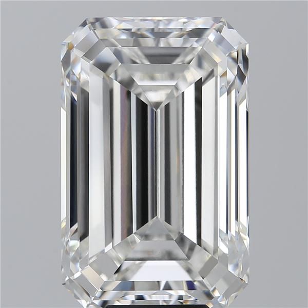 10.16 Carat EMERALD Shape F Colour VVS2 Clarity Cut - White Lab Diamond - 217538