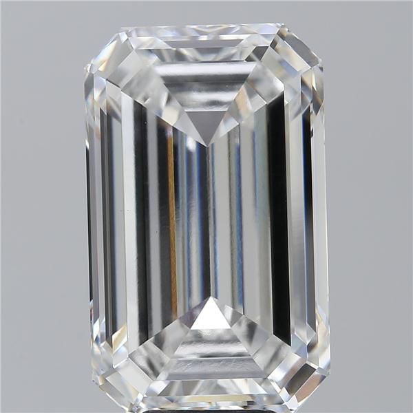 10.38 Carat EMERALD Shape F Colour VVS2 Clarity  Cut - White Lab Diamond - 217508