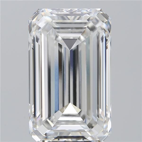 10.25 Carat EMERALD Shape F Colour VS1 Clarity  Cut - White Lab Diamond - 217576