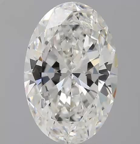 5.54ct Oval F VVS2 Lab-Grown Diamond
