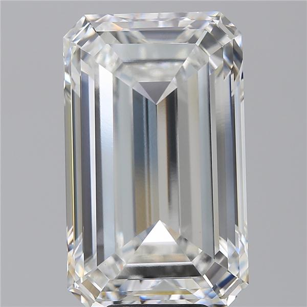 10.52 Carat EMERALD Shape F Colour VVS2 Clarity  Cut - White Lab Diamond - 840625