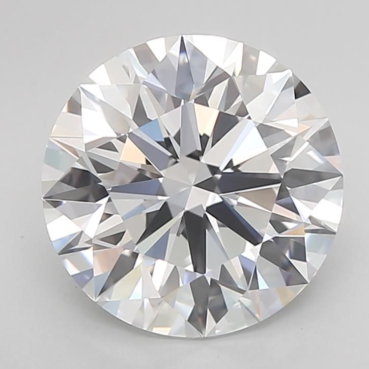 3.66ct Round D VVS2 Lab-Grown Diamond