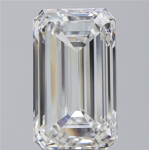 10.08 Carat EMERALD Shape F Colour VVS2 Clarity  Cut - White Lab Diamond - 840655