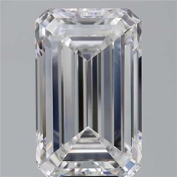 10.19 Carat EMERALD Shape F Colour VVS2 Clarity  Cut - White Lab Diamond - 175195