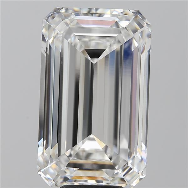 10.44 Carat EMERALD Shape F Colour VVS2 Clarity  Cut - White Lab Diamond - 175143
