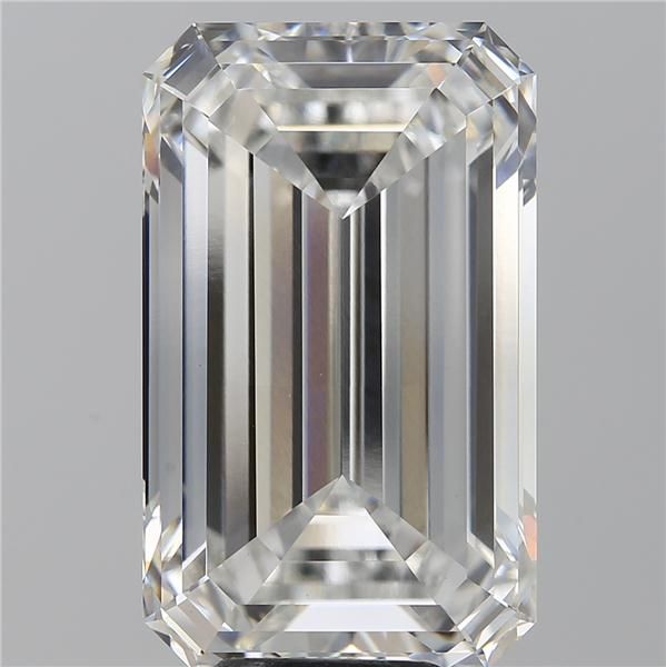 10.08 Carat EMERALD Shape F Colour VVS2 Clarity  Cut - White Lab Diamond - 211653