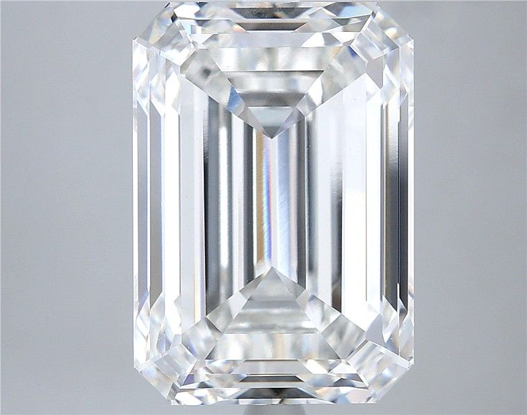 10.51 Carat EMERALD Shape F Colour VVS2 Clarity  Cut - White Lab Diamond - 252622