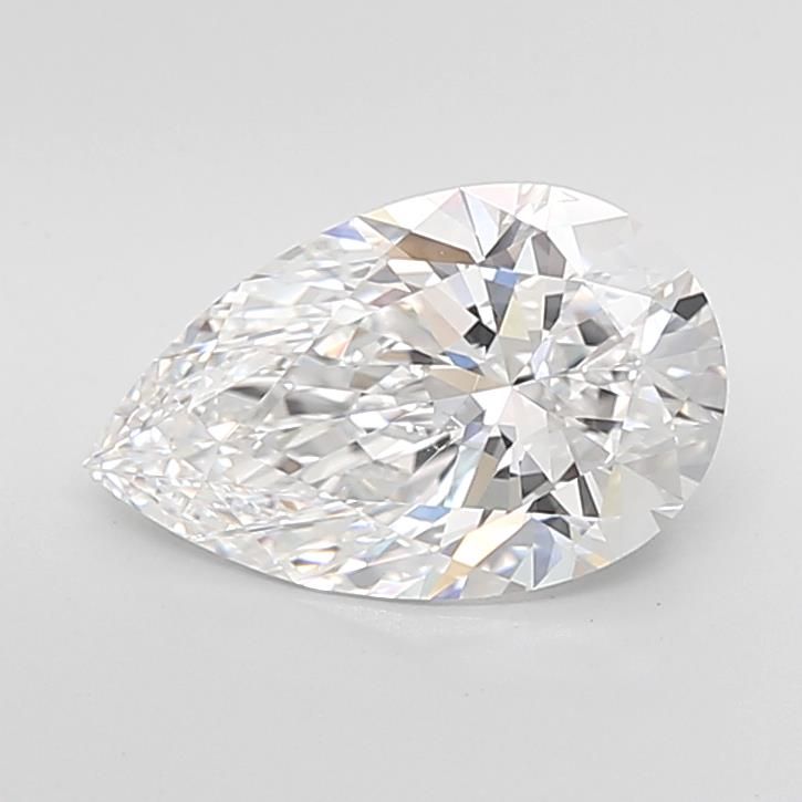2.77ct Pear D IF Lab-Grown Diamond