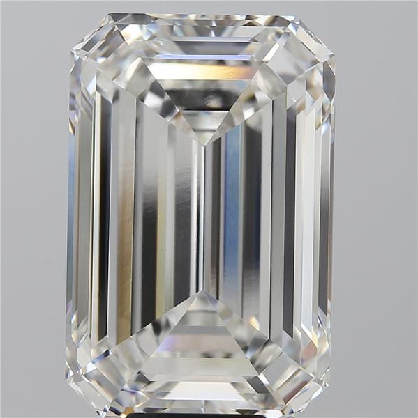 11.03 Carat EMERALD Shape F Colour VVS2 Clarity  Cut - White Lab Diamond - 251407