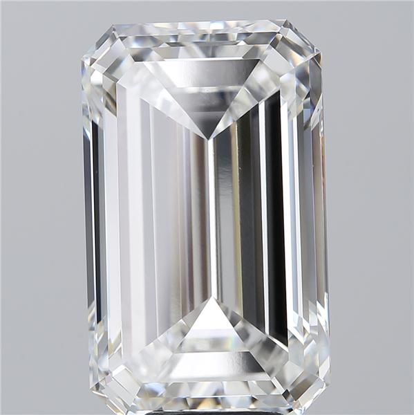 9.72 Carat EMERALD Shape F Colour VVS2 Clarity  Cut - White Lab Diamond - 841050