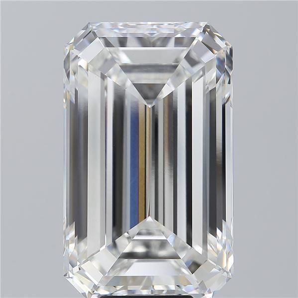 10.05 Carat EMERALD Shape F Colour VVS2 Clarity  Cut - White Lab Diamond - 259888