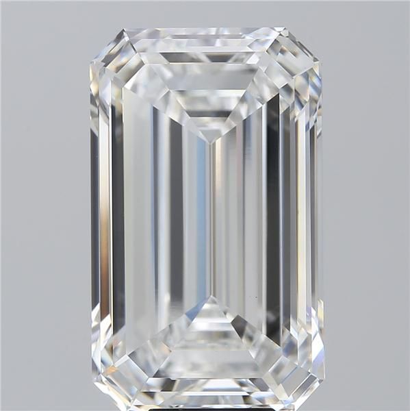 10.37 Carat EMERALD Shape F Colour VVS2 Clarity  Cut - White Lab Diamond - 259948