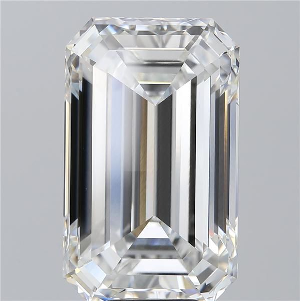 10.28 Carat EMERALD Shape F Colour VVS2 Clarity  Cut - White Lab Diamond - 295975