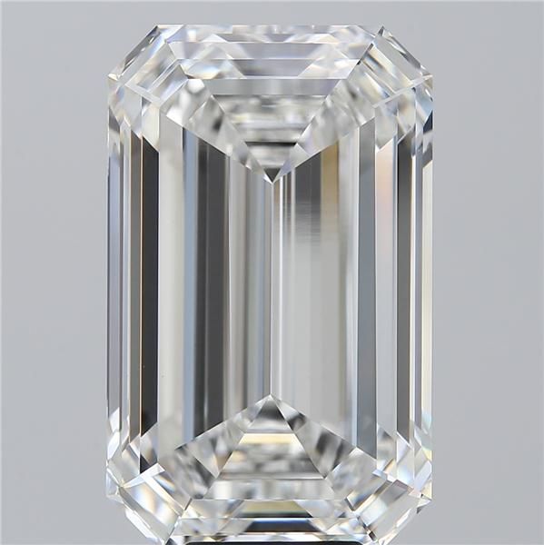10.10 Carat EMERALD Shape F Colour VVS2 Clarity  Cut - White Lab Diamond - 279169