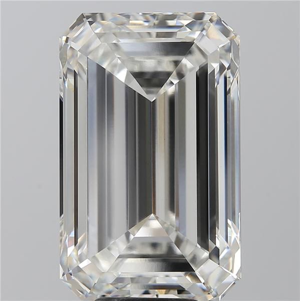 10.11 Carat EMERALD Shape F Colour VVS2 Clarity  Cut - White Lab Diamond - 278875