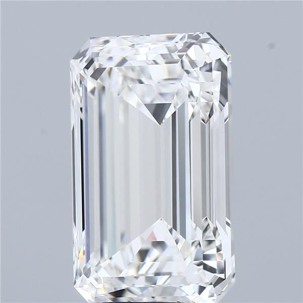 10.92 Carat EMERALD Shape F Colour VVS1 Clarity  Cut - White Lab Diamond - 262554