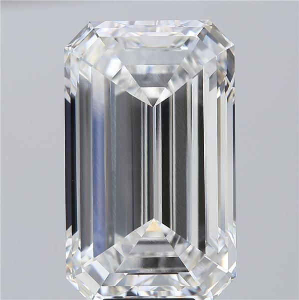 10.23 Carat EMERALD Shape F Colour VVS2 Clarity  Cut - White Lab Diamond - 296060