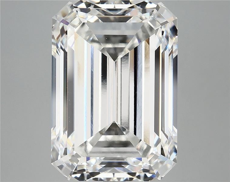 12.76 Carat EMERALD Shape F Colour VVS2 Clarity  Cut - White Lab Diamond - 1721446