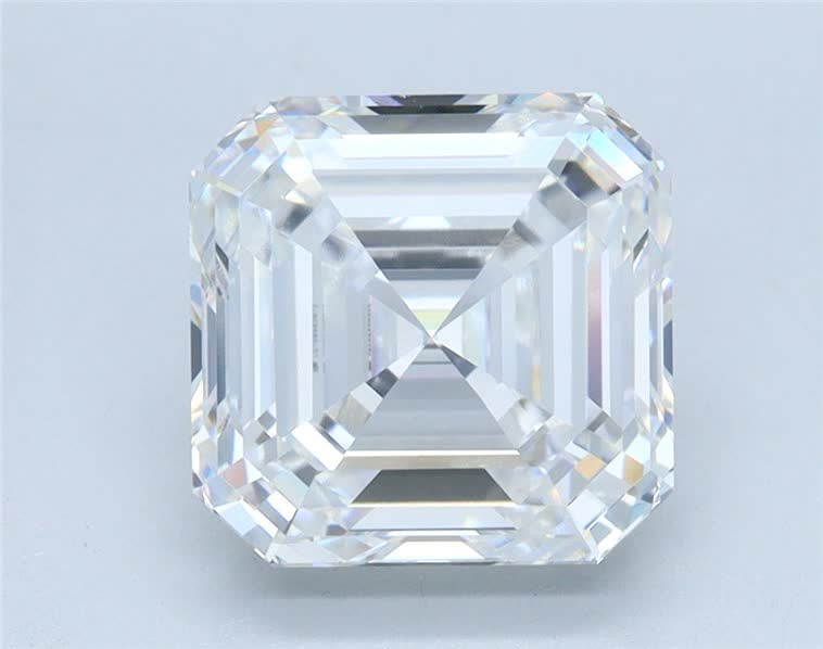 10.07 Carat ASSCHER Shape F Colour VVS2 Clarity  Cut - White Lab Diamond - 302170