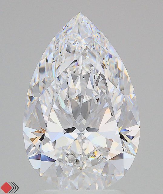 3.04ct Pear D IF Lab-Grown Diamond