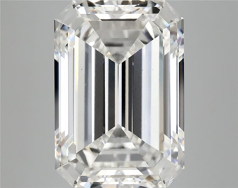 9.52 Carat EMERALD Shape F Colour VS1 Clarity  Cut - White Lab Diamond - 2424431