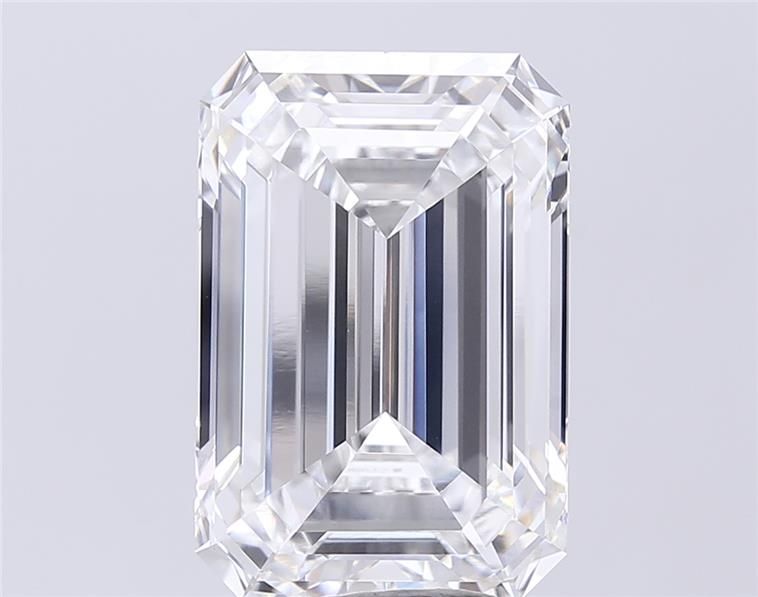 10.04 Carat EMERALD Shape F Colour VVS2 Clarity  Cut - White Lab Diamond - 345945