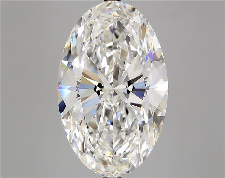 9.35ct Oval F VVS2 Lab-Grown Diamond