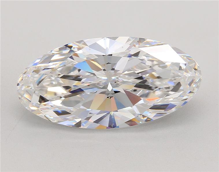 7.04ct Moval D VVS2 Lab-Grown Diamond