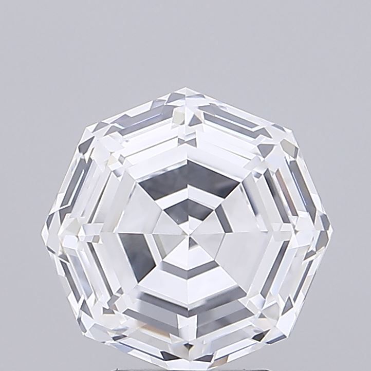 3.06ct Octagonal D VVS2 Lab-Grown Diamond
