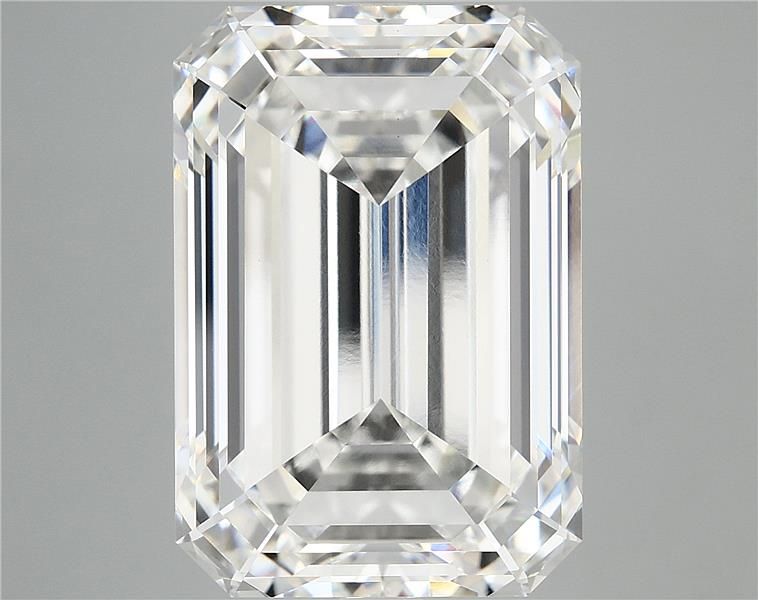 15.25 Carat EMERALD Shape E Colour VVS2 Clarity  Cut - White Lab Diamond - 462564
