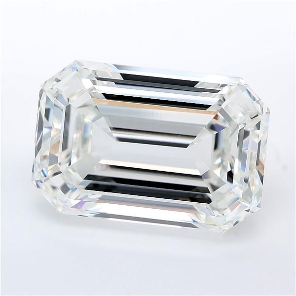 16.84 Carat EMERALD Shape F Colour VVS2 Clarity  Cut - White Lab Diamond - 377738