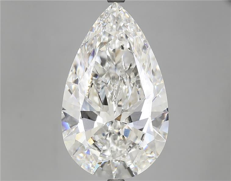 10.12 Carat PEAR Shape F Colour VVS2 Clarity  Cut - White Lab Diamond - 445848