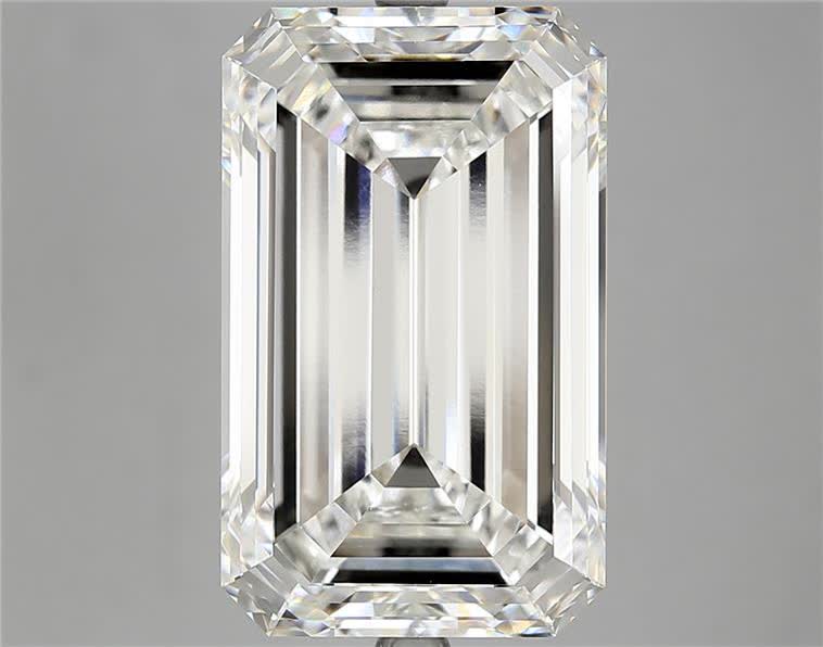 13.07 Carat EMERALD Shape F Colour VVS2 Clarity  Cut - White Lab Diamond - 389690