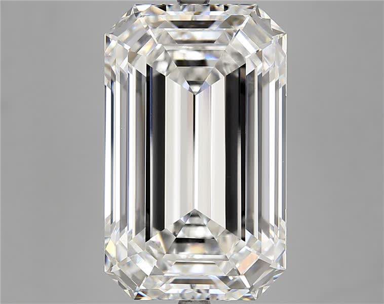 13.00 Carat EMERALD Shape F Colour VVS2 Clarity  Cut - White Lab Diamond - 373157