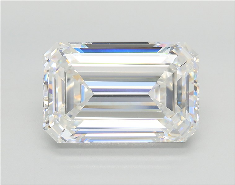 10.04 Carat EMERALD Shape F Colour VVS2 Clarity  Cut - White Lab Diamond - 395881