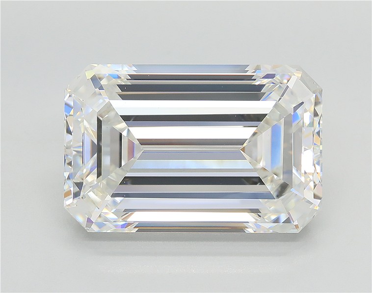 10.00 Carat EMERALD Shape F Colour VVS2 Clarity  Cut - White Lab Diamond - 395891