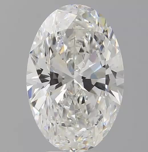 5.56ct Oval F VVS2 Lab-Grown Diamond