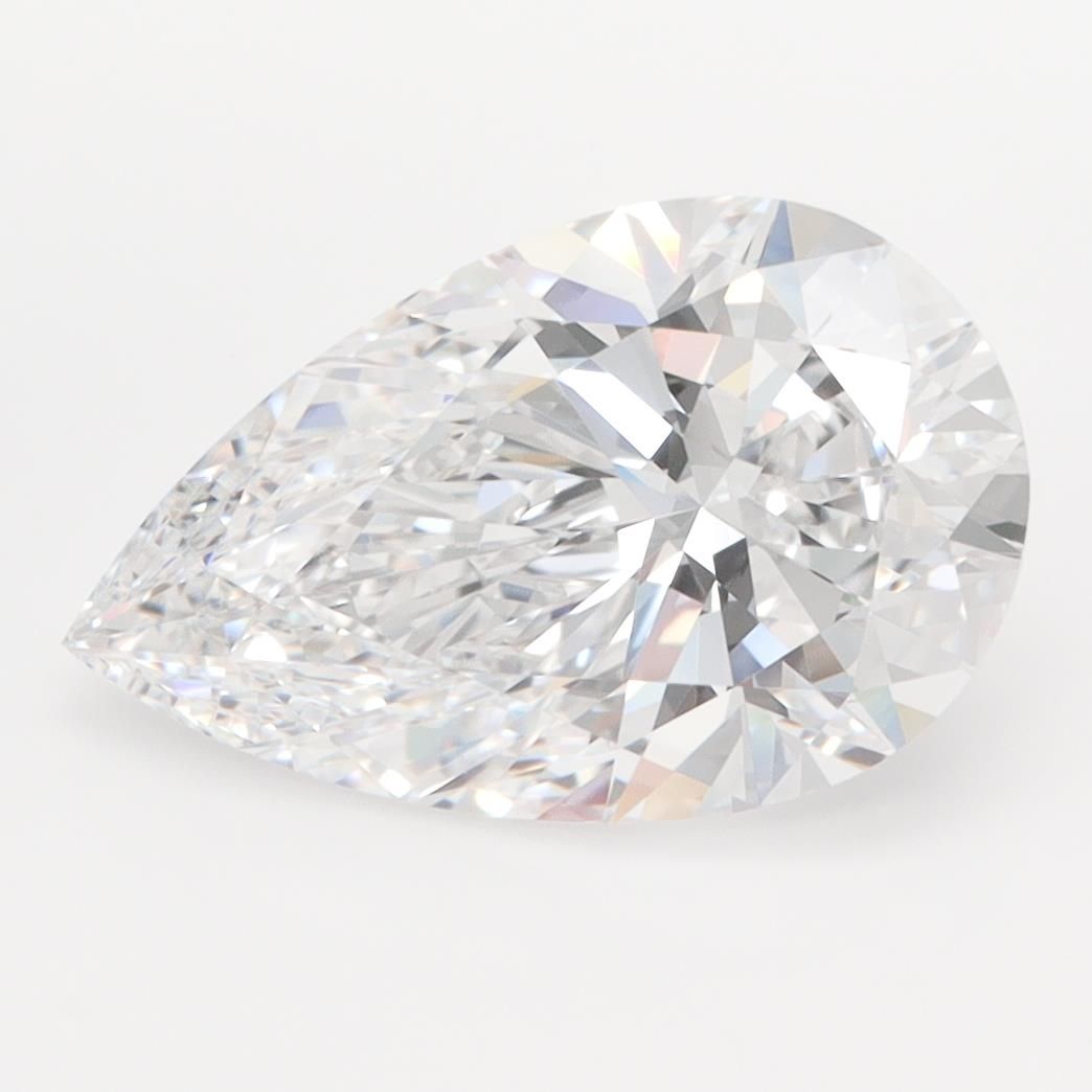 3.08ct Pear D IF Lab-Grown Diamond