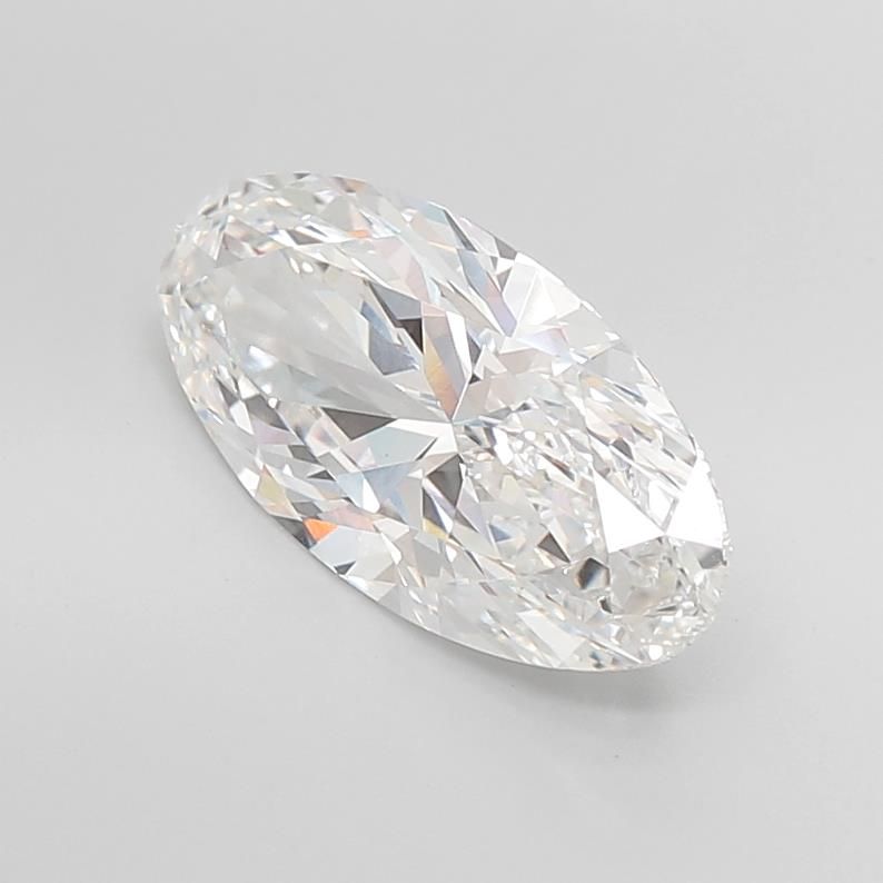 5.3ct Moval E VVS2 Lab-Grown Diamond
