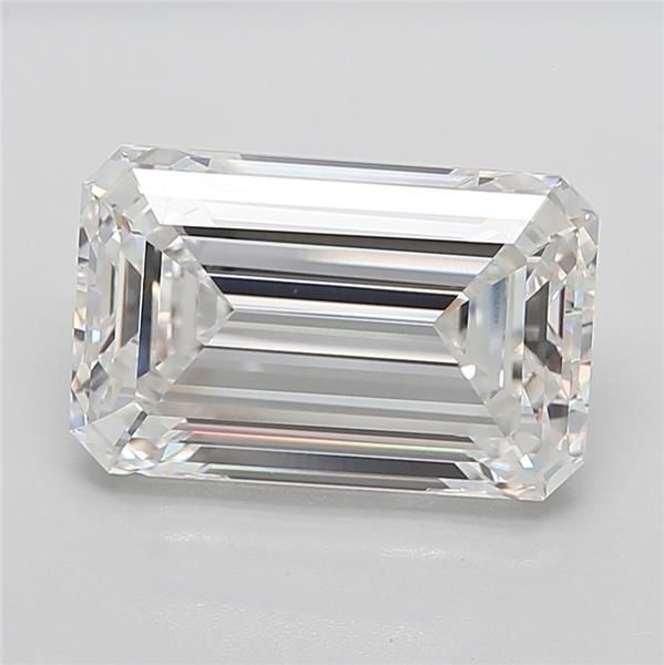 10.55 Carat EMERALD Shape F Colour VVS2 Clarity  Cut - White Lab Diamond - 570319