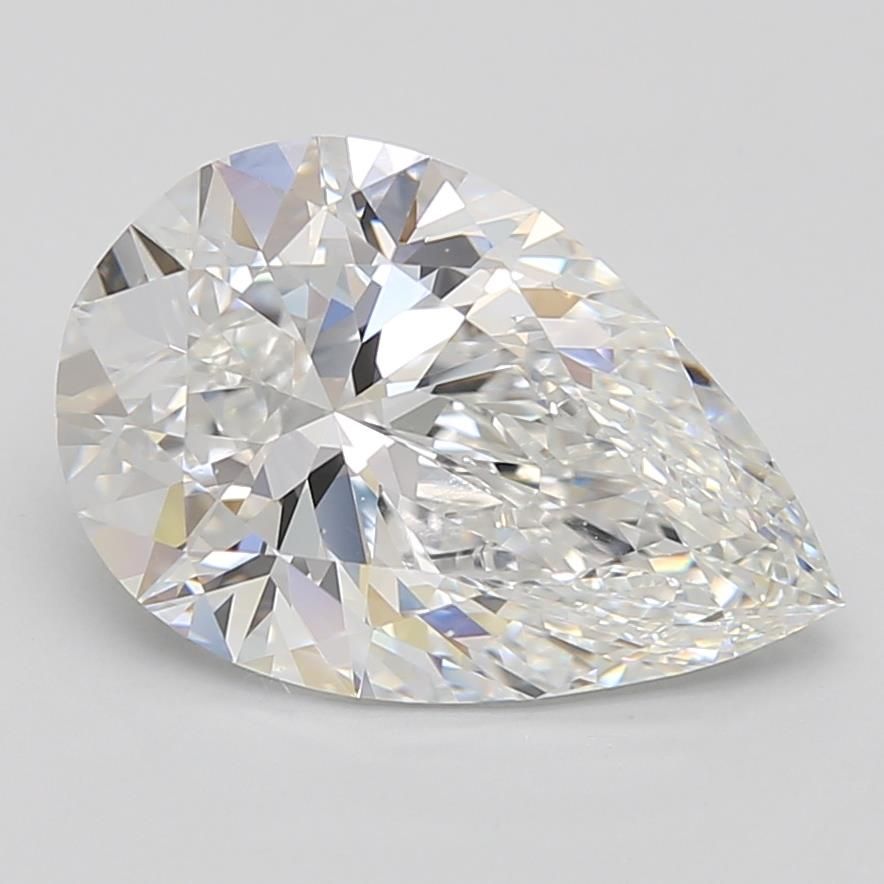 3.13ct Pear E IF Lab-Grown Diamond