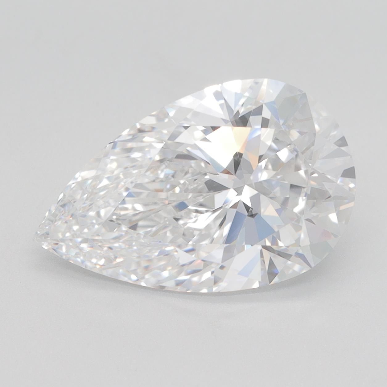 4.09ct Pear D VVS2 Lab-Grown Diamond