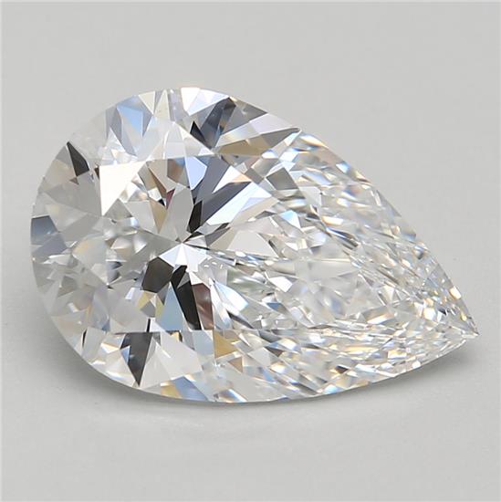 3.29ct Pear D VVS2 Lab-Grown Diamond