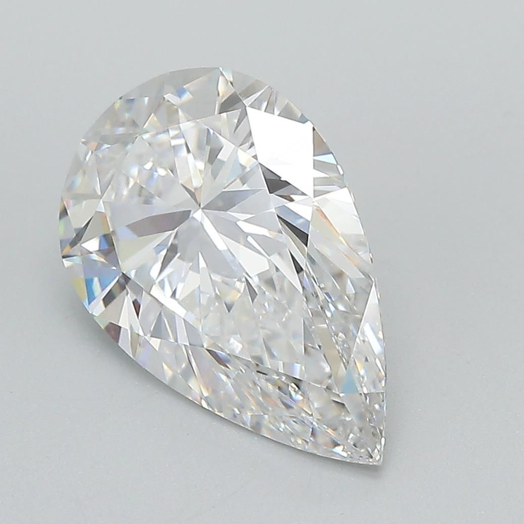 3.08ct Pear D VVS2 Lab-Grown Diamond