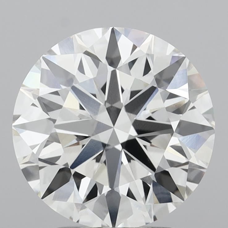 3.3ct Round F VVS2 Lab-Grown Diamond