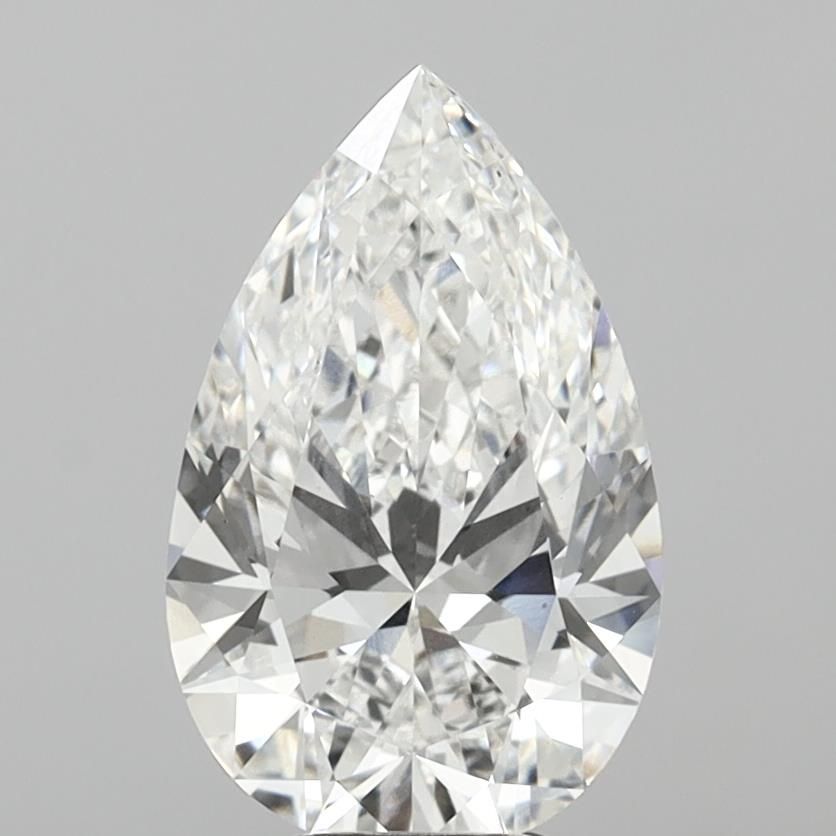 6.07ct Pear F VVS2 Lab-Grown Diamond