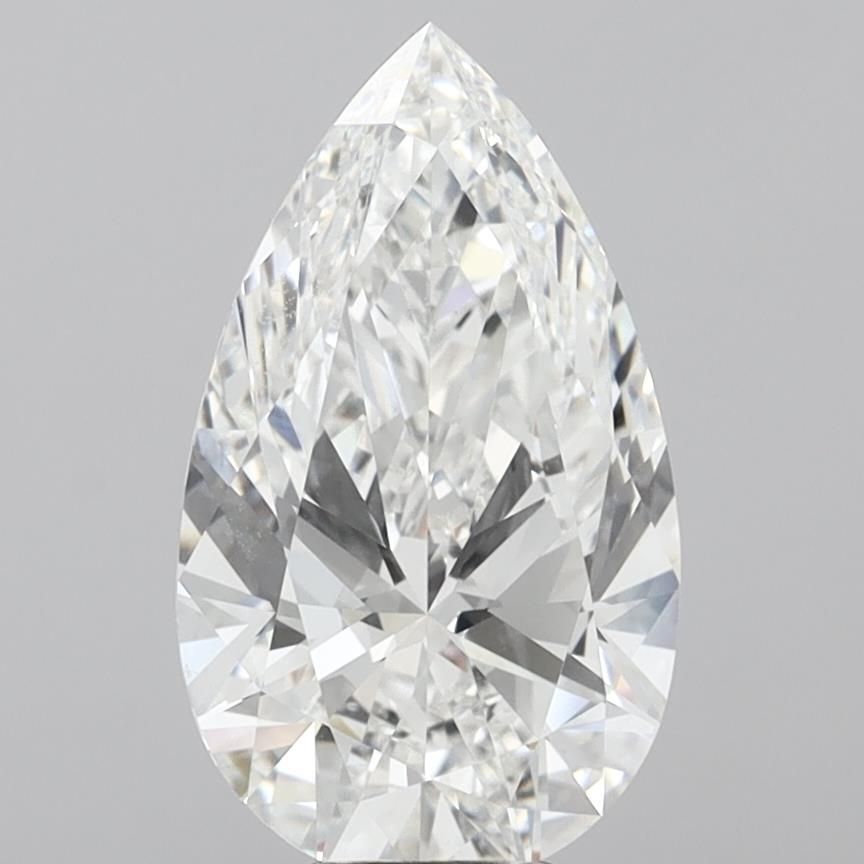 7.09ct Pear F VVS2 Lab-Grown Diamond