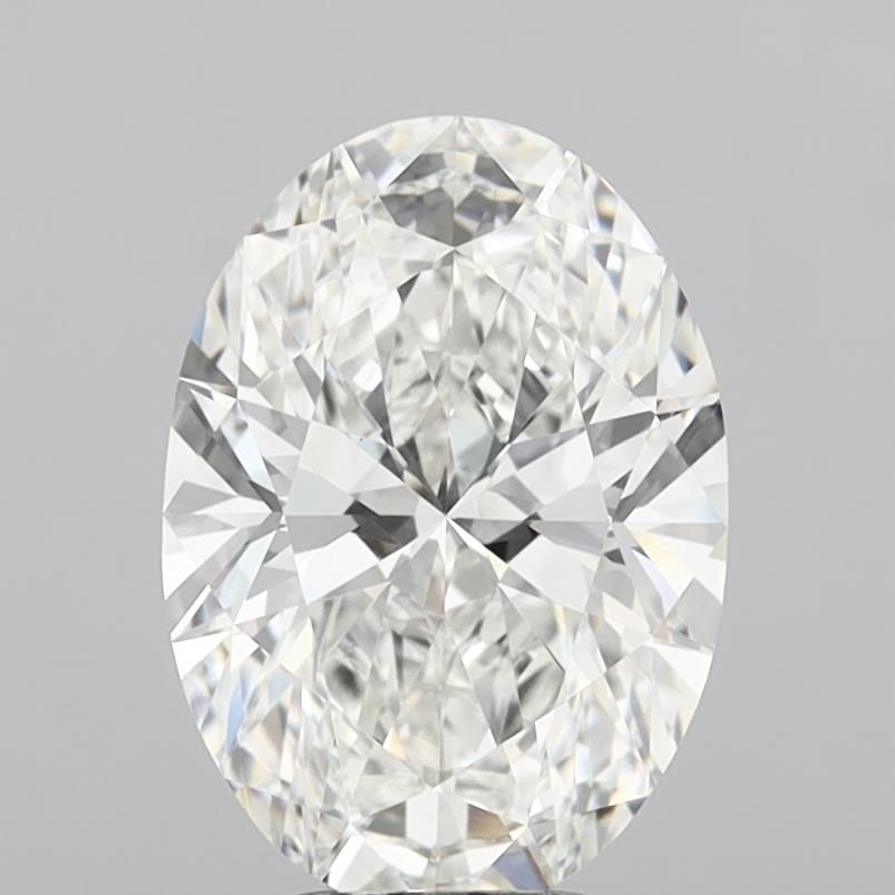 4.1ct Oval F VVS2 Lab-Grown Diamond