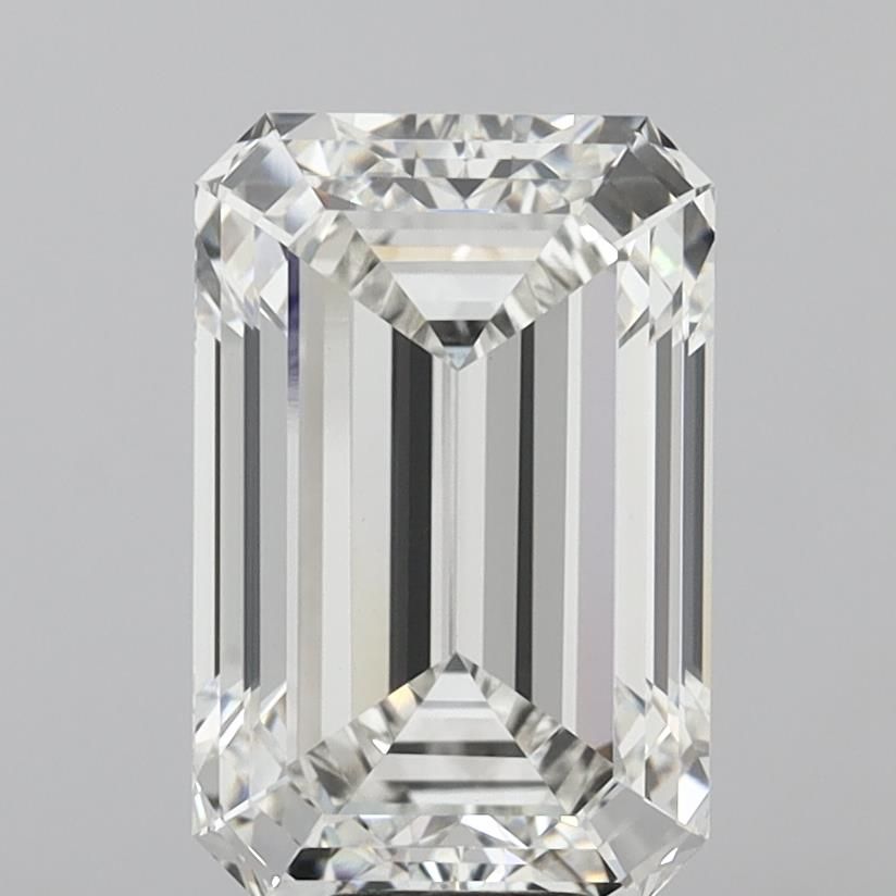 10.08 Carat EMERALD Shape F Colour VVS2 Clarity  Cut - White Lab Diamond - 1749539
